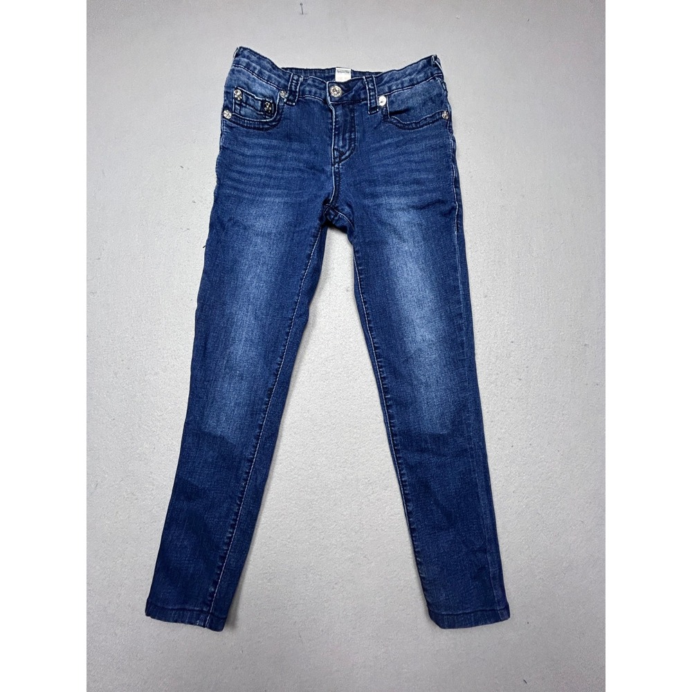 True Religion Halle Skinny Jeans Denim Blue Girls Size 14
